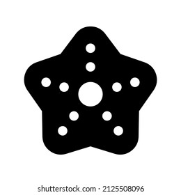 Starfish icon isolated on white background