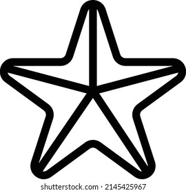 Sternsymbol einzeln auf weißem Hintergrund. Vektorgrafik. EPS10. Vektorsymbol für Website-Design und App