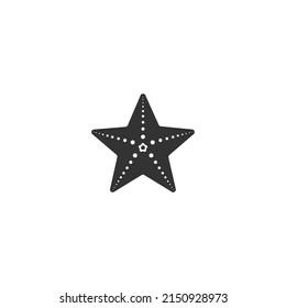 Starfish icon isolated on white background. Vector flat sign