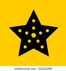 starfish icon. isolated sign symbol