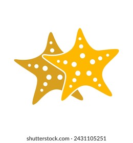 Starfish icon logo design template