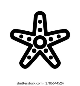 starfish icon or logo isolated sign symbol vector illustration - high quality black style vector icons
