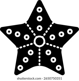 Ícone Starfish: Ilustração do Vetor Vida Marinha