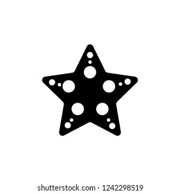 starfish icon on white background