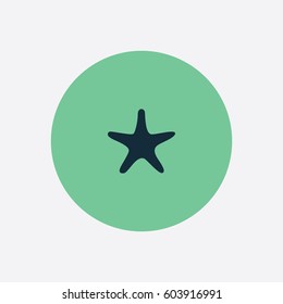 Starfish icon silhouette vector illustration

