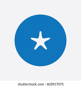 Starfish icon silhouette vector illustration

