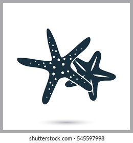 Starfish icon. Simple design for web and mobile