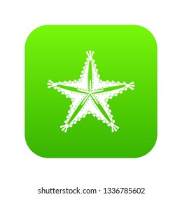 Starfish icon. Simple illustration of starfish vector icon for web