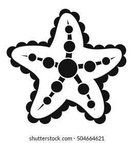 Starfish icon. Simple illustration of starfish vector icon for web