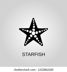 Starfish icon. Starfish symbol. Flat design. Stock - Vector illustration