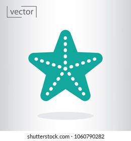 starfish icon vector
