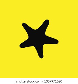 starfish icon vector