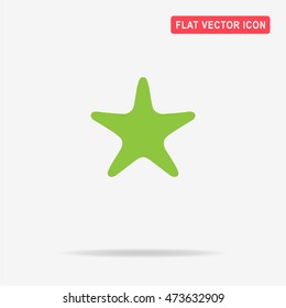 Starfish icon. Vector concept illustration for design.