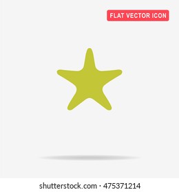 Starfish icon. Vector concept illustration for design.