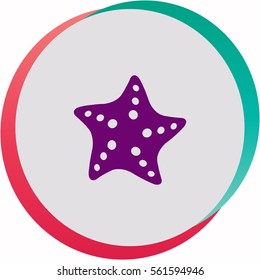 Starfish  icon. Vector design.