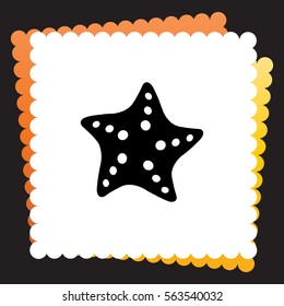 Starfish  icon. Vector design. 