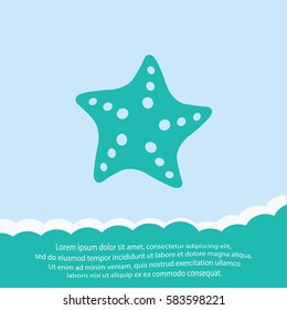 Starfish  icon. Vector design.