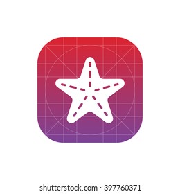 starfish icon. vector eps10 icon
