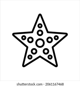 Starfish Icon, Vektorgrafik-Illustration
