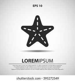 starfish icon. vector illustration