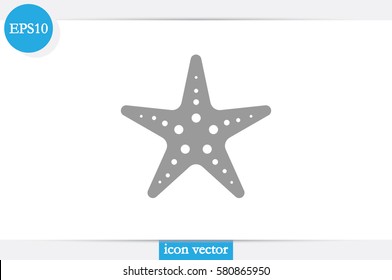 starfish icon vector illustration .