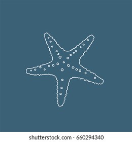 Starfish icon, vector illustration design. Summer objects collection.