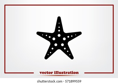 Starfish Icon Vector Illustration Eps10