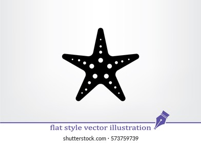 starfish icon vector illustration eps10