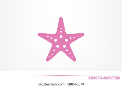 starfish icon vector illustration eps10