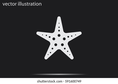 starfish icon vector illustration eps10