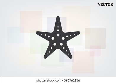 starfish icon vector illustration eps10