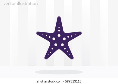 starfish icon vector illustration eps10