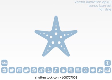 starfish icon vector illustration eps10
