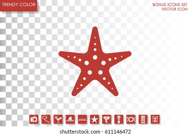 starfish icon vector illustration eps10