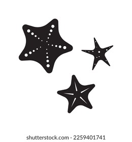 starfish icon vector illustration logo design