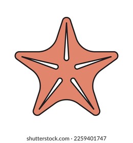starfish icon vector illustration logo design
