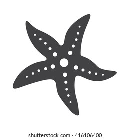 Starfish icon Vector Illustration on the white background.