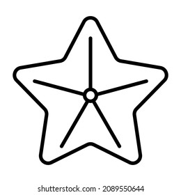 Imagen vectorial de icono Starfish. También se puede usar para aplicaciones web, aplicaciones móviles y medios impresos.