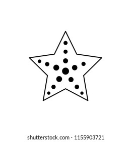 

Starfish icon. Starfish vector, isolated, flat icon. 