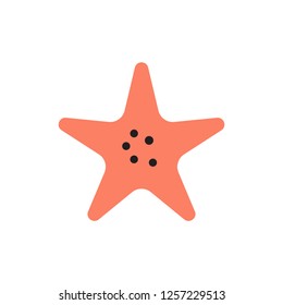 starfish icon vector modern style