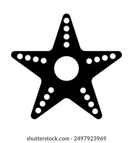 starfish icon vector on white background