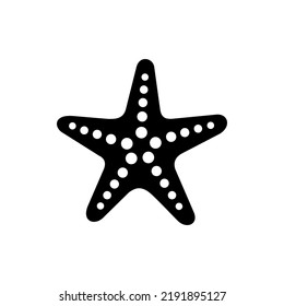 Starfish Icon Vector Silhouette For Starfish Logo Illustration. Simple design for starfish icon illustration or starfish logo concept. For Mobile Apps, website Icon and more design about star fish.