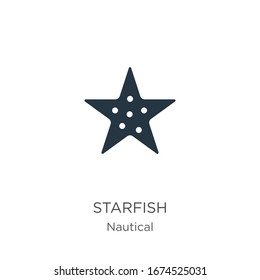 Starfish icon vector. Trendy flat starfish icon from nautical collection isolated on white background. Vector illustration can be used for web and mobile graphic design, logo, eps10