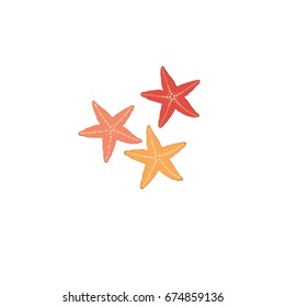 Starfish isolated icon on white background
