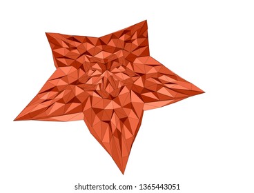 starfish isolated on white background. 10 EPS