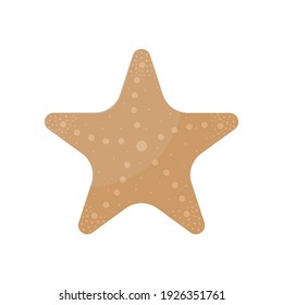 Starfish isolated on white background. Vector illustration.