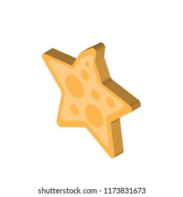Starfish isometric left top view 3D icon
