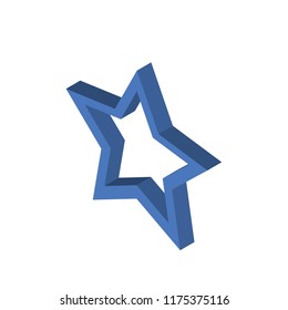 Starfish isometric left top view 3D icon