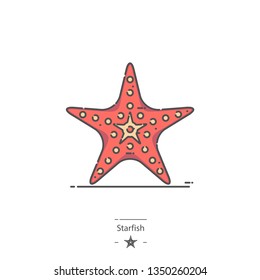 Starfish - Line color icon