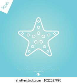 Starfish line icon